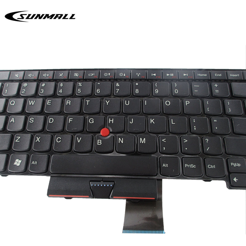 [Australia - AusPower] - SUNMALL Laptop Keyboard Replacement for ThinkPad Edge E530 E530C E535 E545 Series Laptop 15.6 inch with The Number Keys Black US Layout No Backlight 