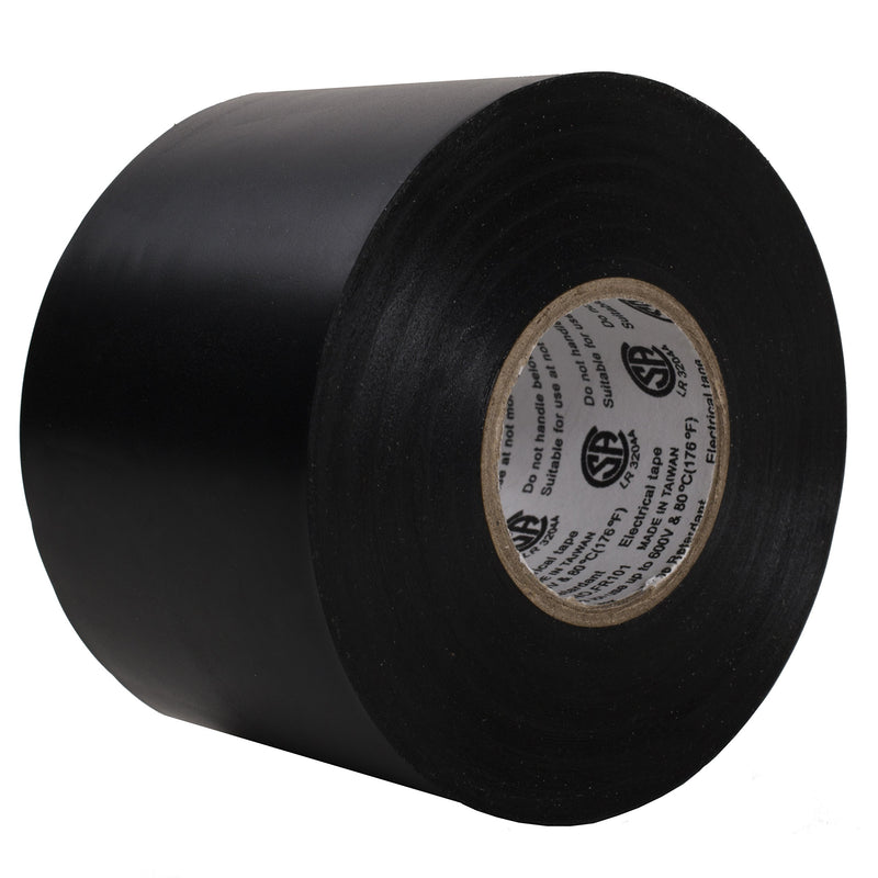 [Australia - AusPower] - Premium Quality Electrical Tape • 2 in Wide • 66 ft Long • Flame Retardant Vinyl • 7 mil Thick • Black 1 