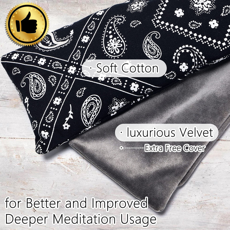 [Australia - AusPower] - Hihealer Eye Pillow with Extra Cover Yoga Meditation Accessories Lavender Aromatherapy Weighted Eye Mask for Sleeping, Yoga, Spa, Relaxation Gifts for Women, Men 
