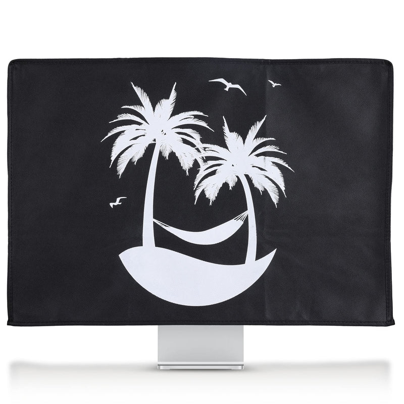 [Australia - AusPower] - kwmobile Computer Monitor Cover Compatible with Apple iMac 24" - Tropical Island White/Black Tropical Island 02-01 