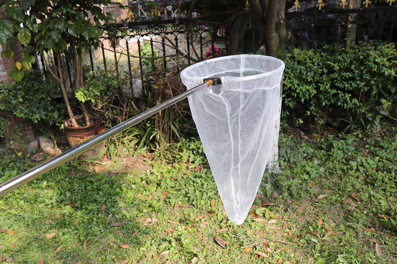 [Australia - AusPower] - RESTCLOUD Insect and Butterfly Net with 12" Ring, 24" Net Depth, Handle Extends to 59 Inches for Adults and Kids (12" Ring, 59" Handle) 12" Ring, 59" Handle 