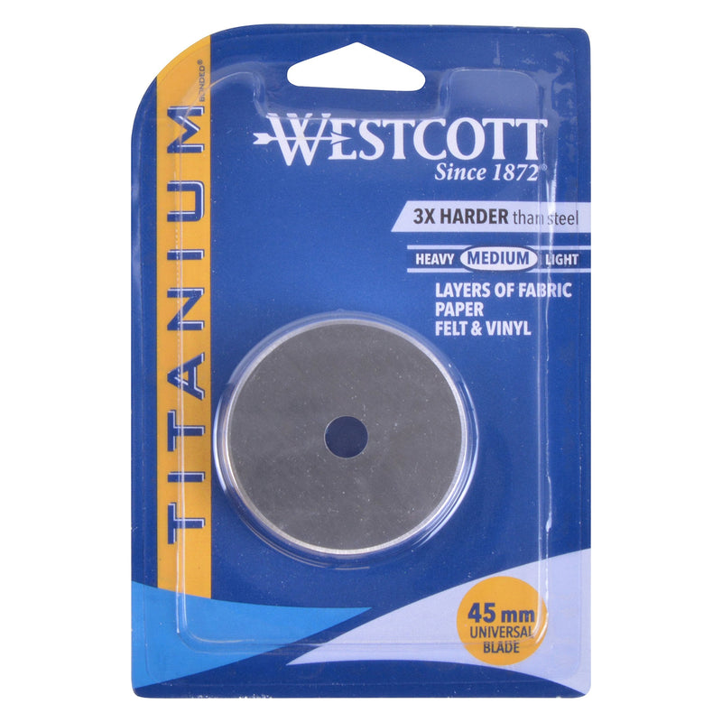 [Australia - AusPower] - Westcott Titanium Bonded Rotary Replacement Blade, 45mm (16371) 