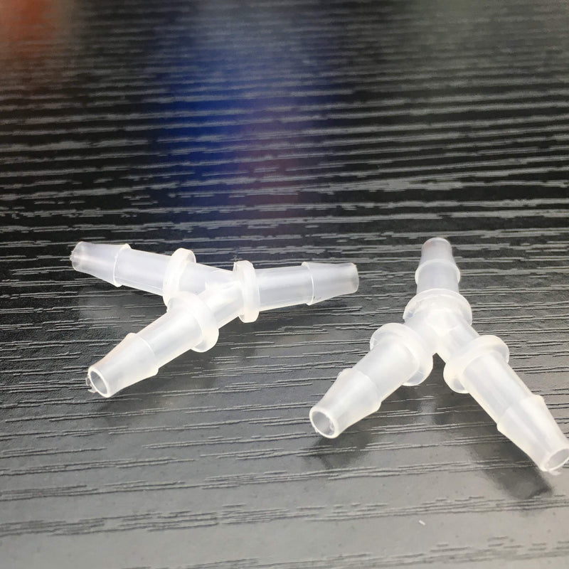 [Australia - AusPower] - PP Polypropylene Equal Barb Y Tee 1/8" Hose ID Plastic Fitting Connector Boat Water Air Aquarium O2 Fuel for 1/8 ID Hose Pack of 2 Y barb fitting 