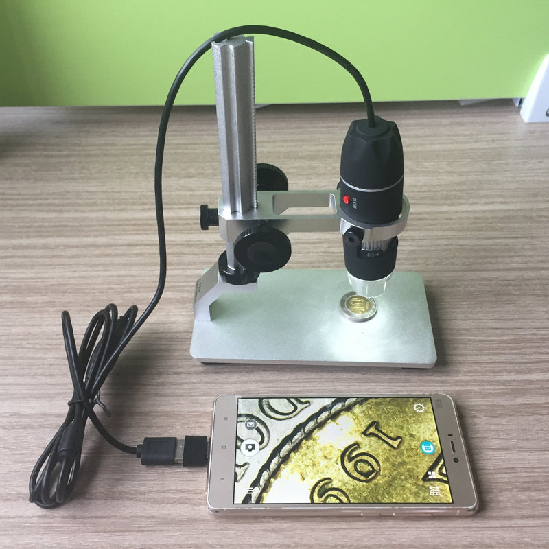 [Australia - AusPower] - Jiusion Aluminium Alloy Universal Adjustable Professional Base Stand Holder Desktop Support Bracket for Max 1.4" in Diameter USB Digital Microscope Endoscope Magnifier Loupe Camera (Aluminium Alloy) 