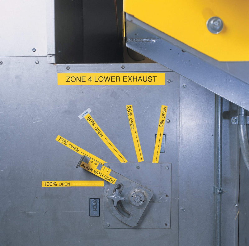 [Australia - AusPower] - Brady Authentic (M21-250-595-YL) All-Weather Vinyl Label for Indoor/Outdoor Identification, Laboratory and Equipment Labeling, Black on Yellow material - Designed for BMP21-PLUS and BMP21-LAB Label Printers, .25" Width, 21' Length .25" 