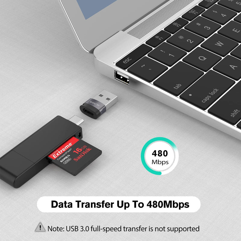 [Australia - AusPower] - USB C to USB Adapter (4 Pack) ,USB-C Female to USB Male, Type C to USB A Converter Compatible with Apple MagSafe, iPhone 11 12 13 Pro Max, Samsung Galaxy Note,Google Pixel etc, Grey 