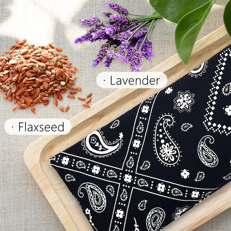 [Australia - AusPower] - Hihealer Eye Pillow with Extra Cover Yoga Meditation Accessories Lavender Aromatherapy Weighted Eye Mask for Sleeping, Yoga, Spa, Relaxation Gifts for Women, Men 