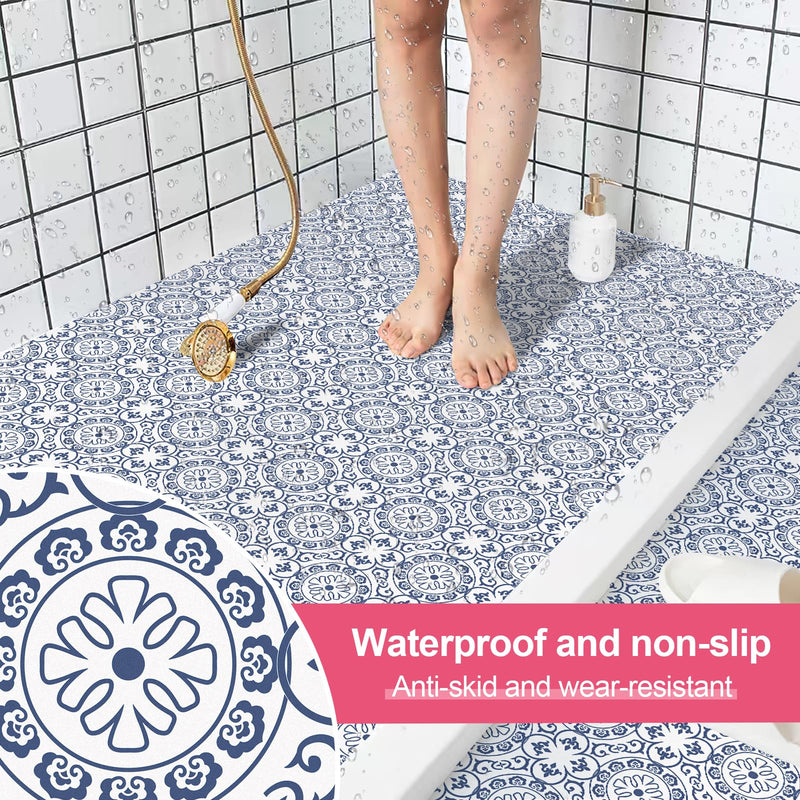 [Australia - AusPower] - Peel & Stick Floor Stickers 8"x8" Self Adhesive, Suitable for Wall, Floor, Kitchen, Bathroom, Pet House, Fireplace 10 Sheets Wall Decorative Decals (8x8 inches, Blue, 10) 8x8 inches 