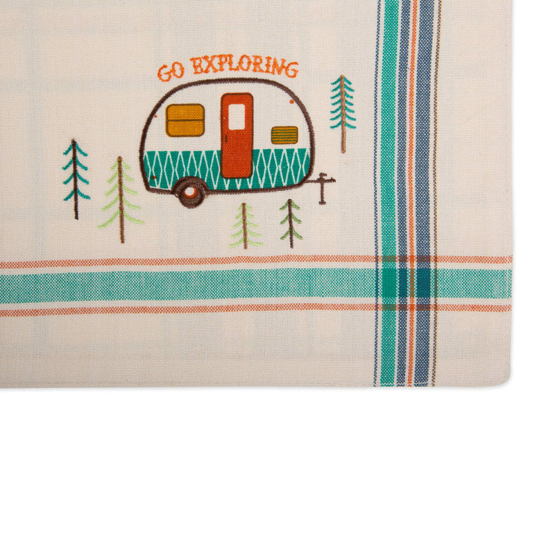 [Australia - AusPower] - DII Tabletop Collection, Happy Camper Collection, Placemat Set, Camper, 4 Piece 