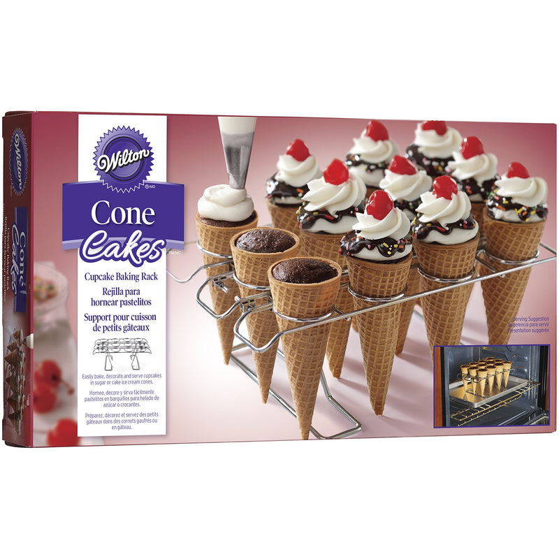 [Australia - AusPower] - Wilton Cupcake Cones Baking Rack, 12-Cavity Ice Cream Cone Cupcakes Holder 1 