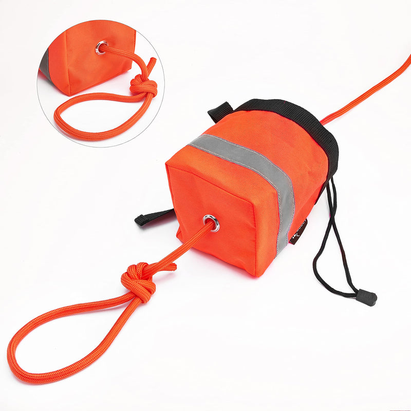 [Australia - AusPower] - MOOCY Rescue Throw Bag w/ 5/16" Floating Line, Whistle Buckle for Water Kayaking, Whitewater Boating, Rafting, Ice Fishing, Swimming, Climbing, High Limb Throwing 