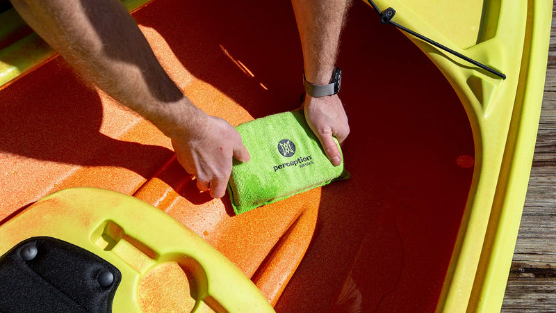 [Australia - AusPower] - Perception Kayak Sponge | Kayaking Water Absorbing Sponge | Absorbs up to 1 Liter, Yellow, One Size 