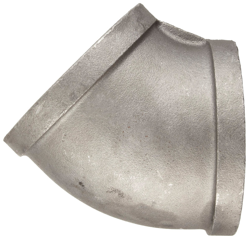 [Australia - AusPower] - Anvil 8700126108, Malleable Iron Pipe Fitting, 45 Degree Elbow, 3/8" NPT Female, Black Finish 3/8 Inch 1 