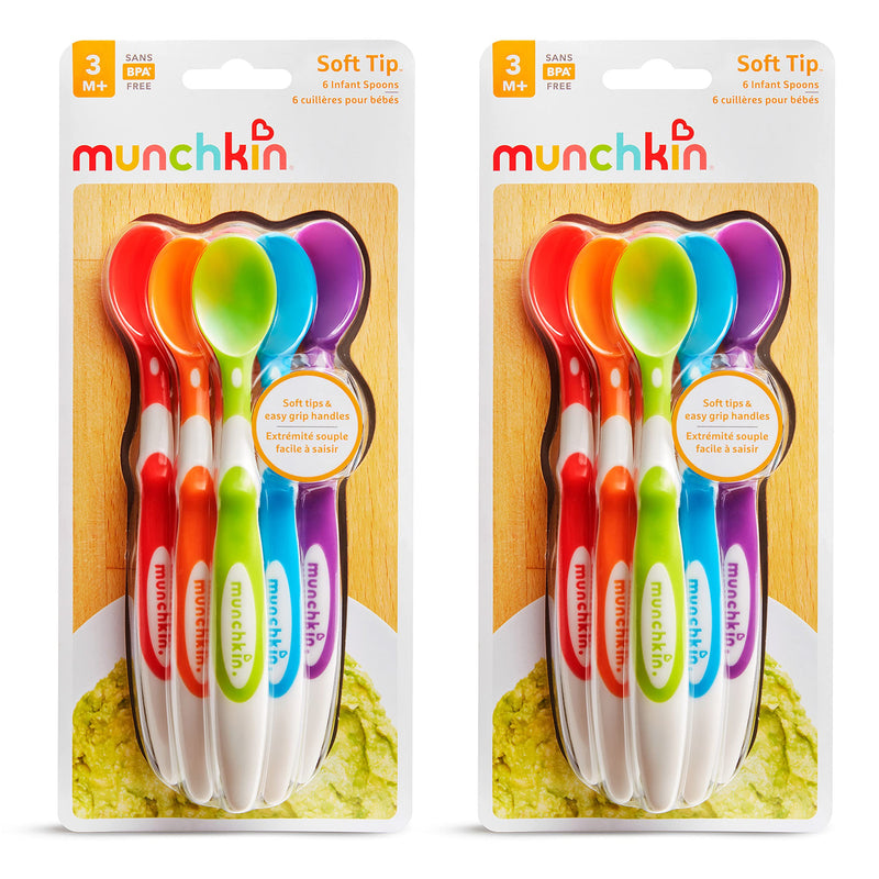 [Australia - AusPower] - Munchkin 12 Piece Soft-Tip Infant Spoons 12pk Spoons 