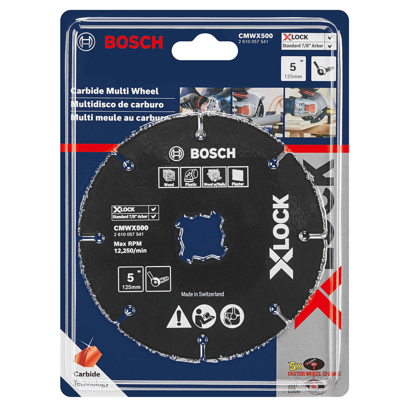 [Australia - AusPower] - BOSCH CMWX500 5 In. X-LOCK Carbide Multi-Wheel 