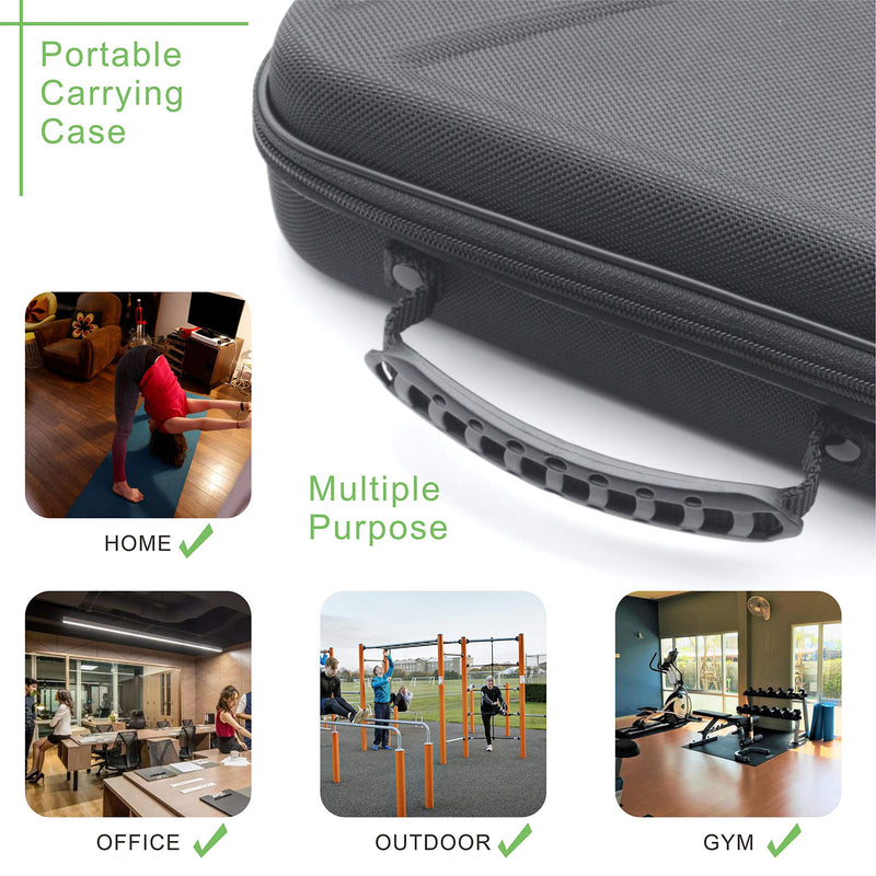 [Australia - AusPower] - Carrying Case Compatible for Hypervolt Go Travel Storage Organizer Hard Shell Bag fit for Hyperice Hypervolt GO Massage Gun Device Black 02 