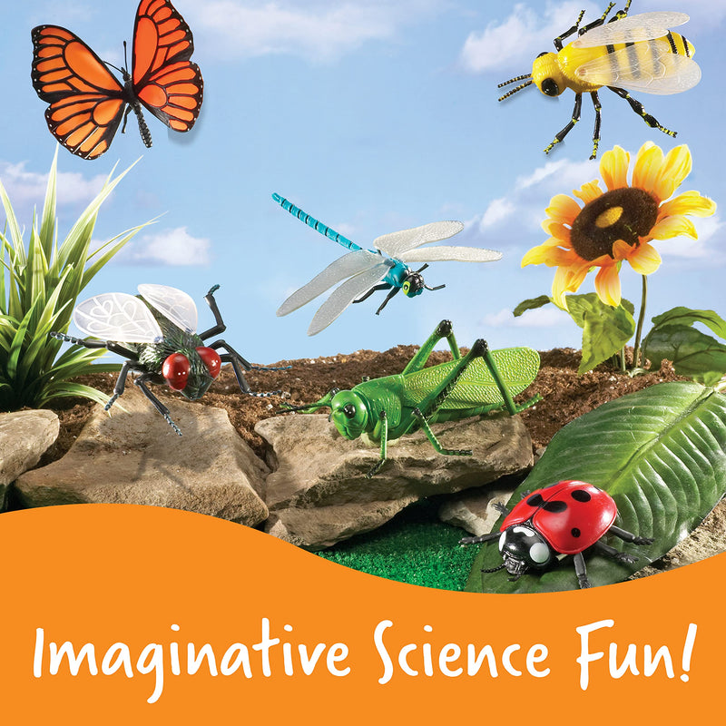[Australia - AusPower] - Learning Resources Jumbo Insects - 7 Pieces, Ages 3+ Toddler Learning Toys, Animal Toys for Kids, Preschool Science Learning Toys 