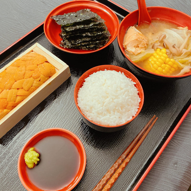 [Australia - AusPower] - JapanBargain 1904x2, Set of 2 Miso Soup Bowl with Lid Japanese Rice Bowl Traditional Plastic Lacquered Black and Red Bowl Made in Japan Bowl+Lid 2Set 