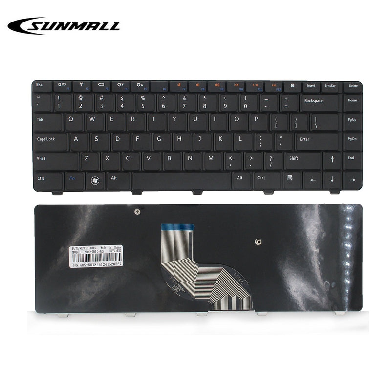 [Australia - AusPower] - SUNMALL Laptop Replacement Keyboard for Dell Inspiron 14V 14R N4010 N4030 N3010 N5030 M5030 Series Black US Layout（6 Months Warranty） 
