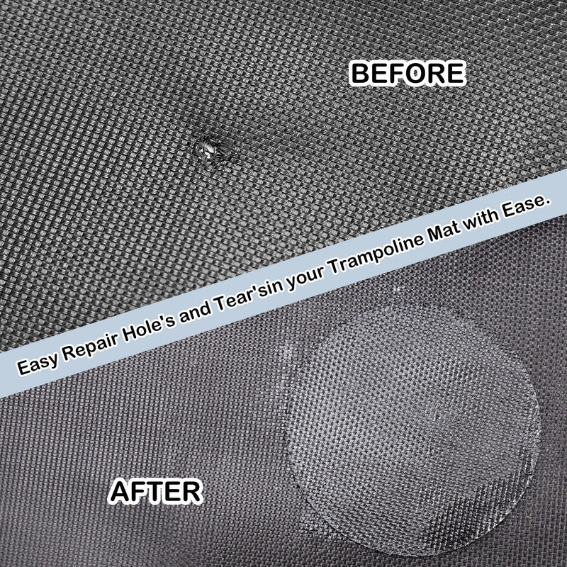 [Australia - AusPower] - ifeolo Trampoline Patch Repair Kit 4 inch Circle On Patches | Repair Trampoline Mat Tear or Hole in a Trampoline Mat 2 Piece 