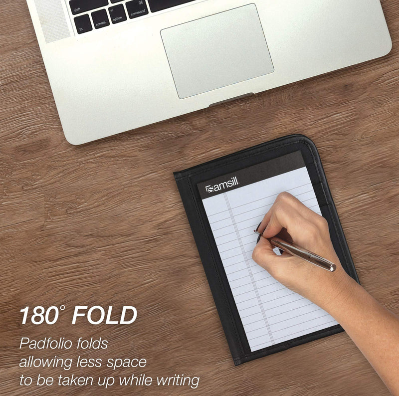 [Australia - AusPower] - Samsill 70811 Professional Junior Padfolio/Business Portfolio, Black, 8.5" x 11" 