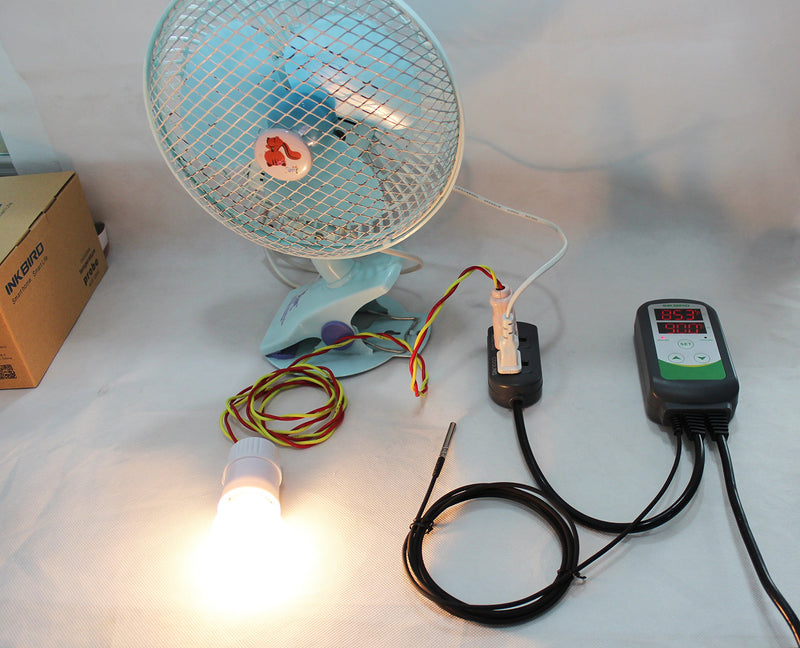 [Australia - AusPower] - Inkbird ITC-308 Digital Temperature Controller 2-Stage Outlet Thermostat Heating and Cooling Mode Carboy Homebrew Fermenter Greenhouse Terrarium 110V 10A 1100W 