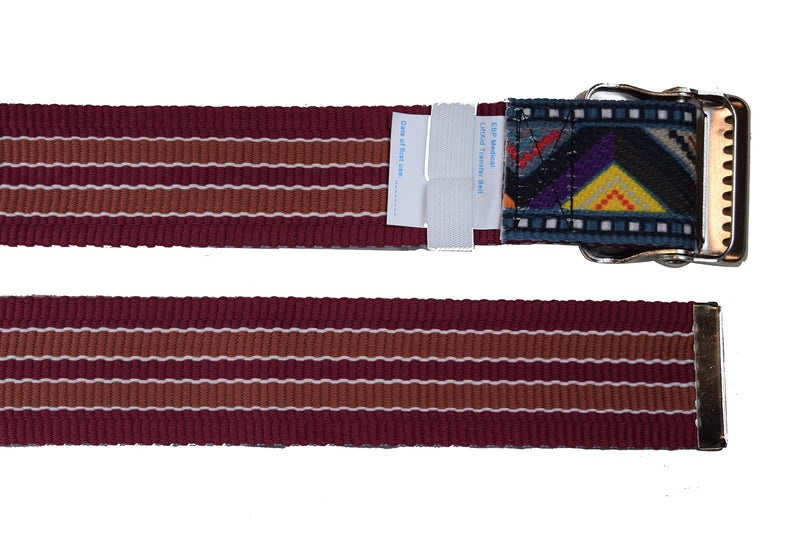 [Australia - AusPower] - Gait Belt by LiftAid - Stylish Patient Walking and Transfer Belt with Metal Buckle - Assits Nurses, Caregivers, Occupational and Physical Therapy - Washable - 60"L x 2"W (Eclectic) Eclectic 