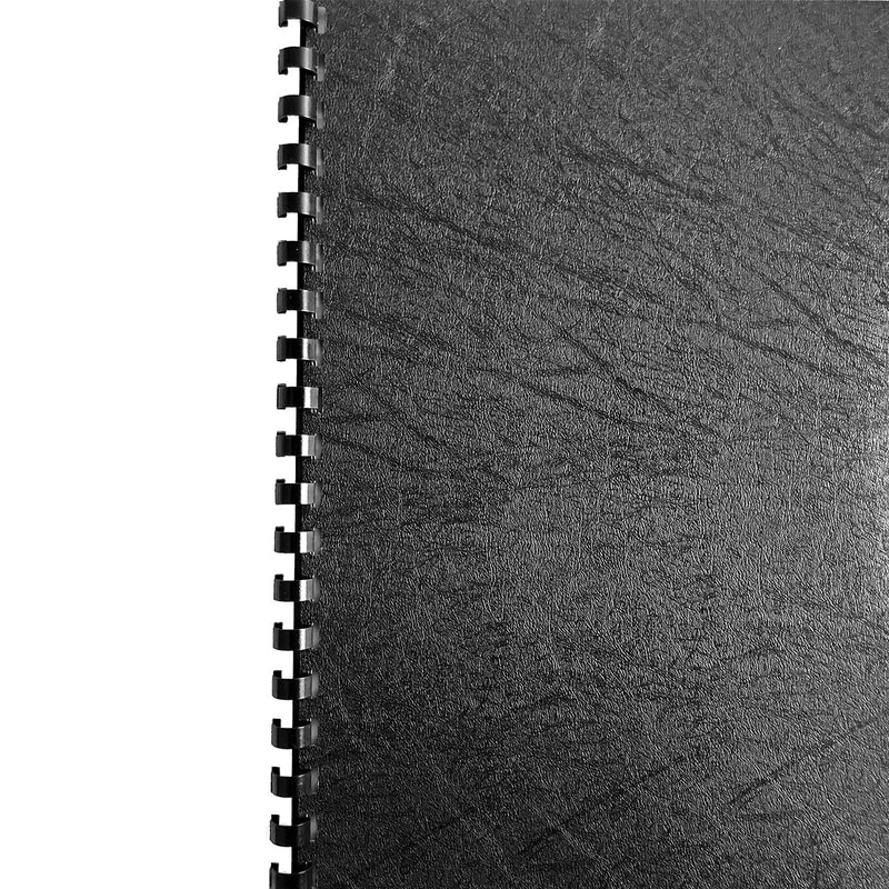 [Australia - AusPower] - HOUYEE 100 Pack 19 Ring Plastic Binding Comb,9/16 Inch Diameter,105 Sheet Capacity,Letter Size Black Binding Comb Spines 9/16"(14mm) 