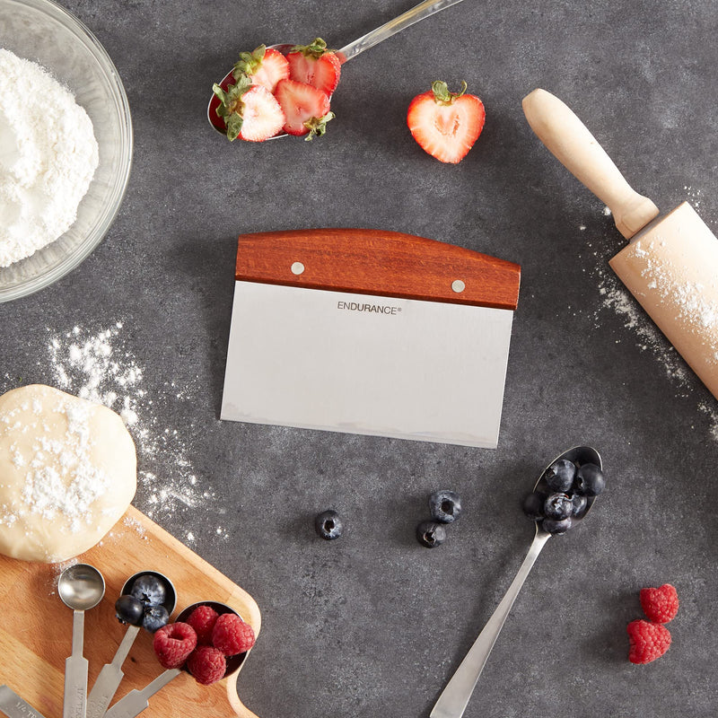 [Australia - AusPower] - RSVP International Endurance Kitchen Collection Baking Accessories, Bench Scraper, Pastry Blender 