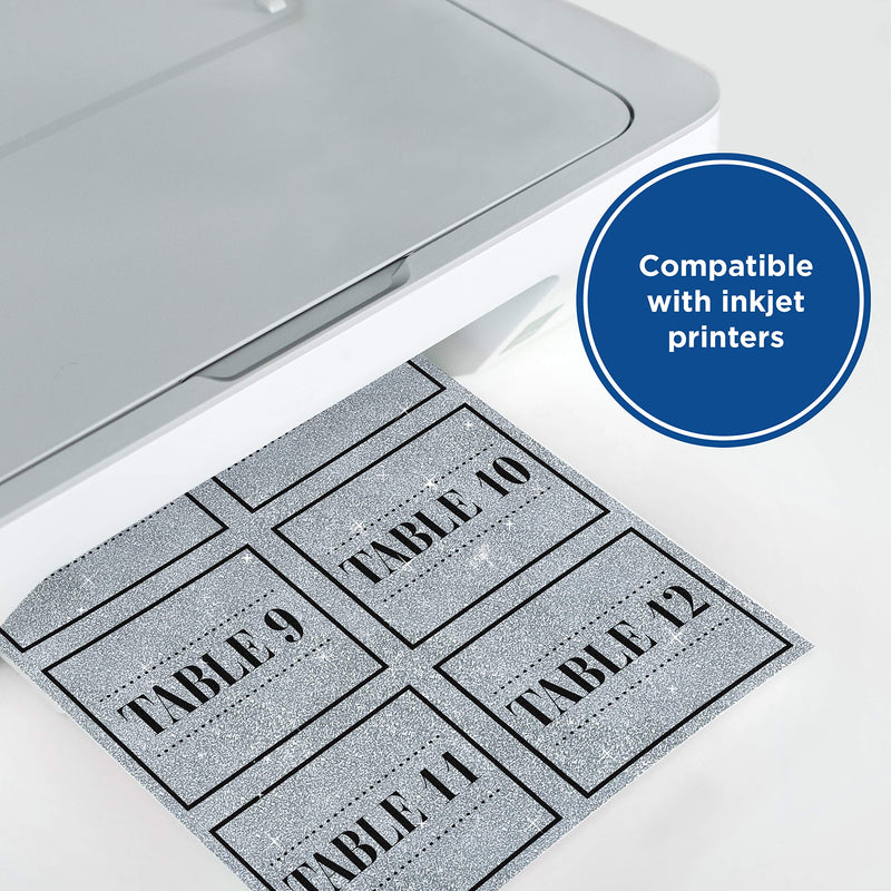 [Australia - AusPower] - Printworks Printable Silver Glitter Cardstock, Perfect for Holiday School and Craft Projects, 15 Sheets, 8.5” x 11” (00515) 