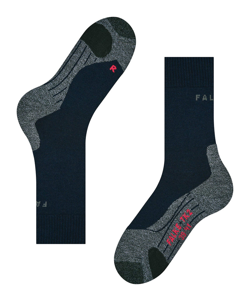 [Australia - AusPower] - Falke Mens TK2 Hiking Socks, Merino Wool, More Colors, 1 Pair 12.5-13.5 Blue (Marine 6120) 