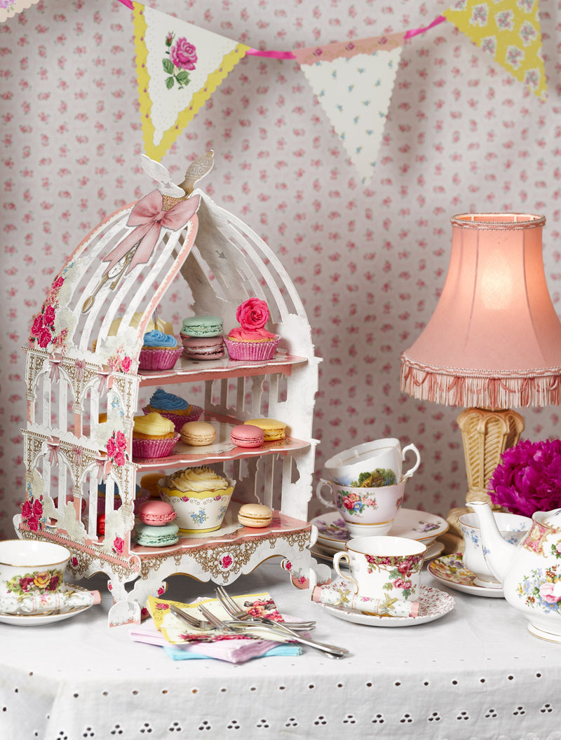 [Australia - AusPower] - Talking Tables Tea Party Floral Napkins | Truly Scrumptious | Also Great for Birthday Party, Baby Shower, Wedding and Anniversary | Paper, 30 Pack 1 