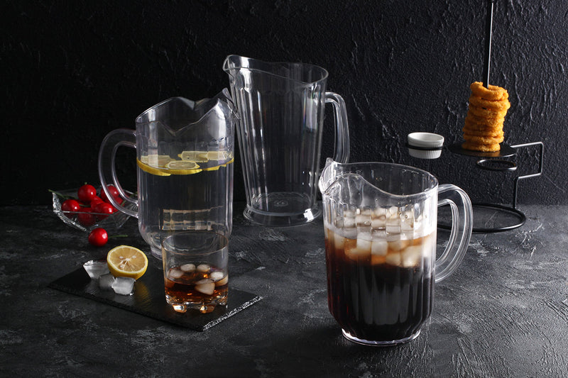 [Australia - AusPower] - New Star Foodservice 46144 Polycarbonate Plastic Tapered Style Restaurant Water Pitcher, 60-Ounce, Clear 