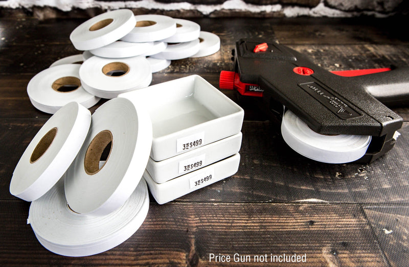 [Australia - AusPower] - White Pricing Labels for Monarch 1110 Price Gun – Sixteen Rolls, 17,000 Pricemarking Labels White - 1 Sleeve. 