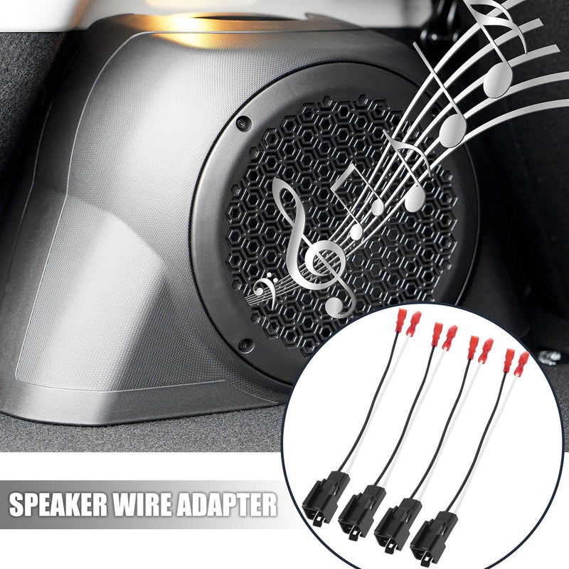 [Australia - AusPower] - X AUTOHAUX 4pcs 72-6512 Car Speaker Connector Harness Adapter for Chrysler 300 2007-2016 for Chrysler Sebring 1995-2006 