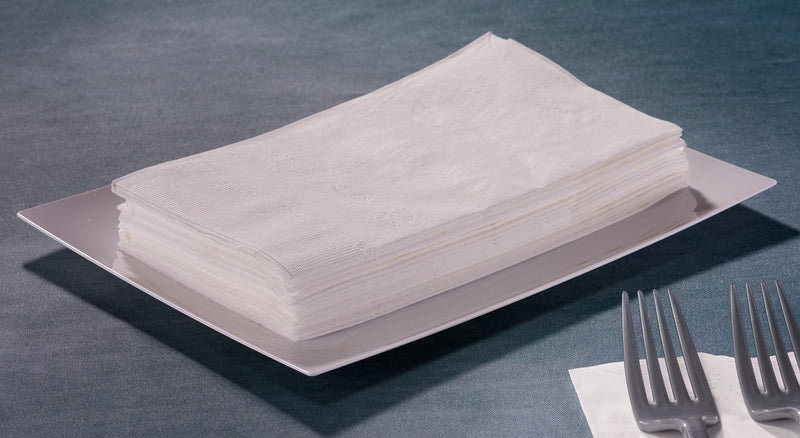 [Australia - AusPower] - Premium White Napkins, 1/8 Fold Dinner Napkin, Value Pack 100 Count 1/8 Fold Dinner Napkin - 100 Count 