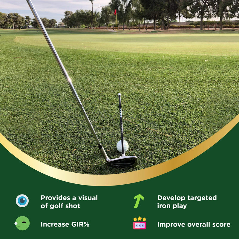 [Australia - AusPower] - Golf Alignment Rods: Magnetic Club Alignment Stick Demonstrates Correct Golf Swing Aim, Magnet Lie Angle Tool Training Aids Visualize and Align Your Golf Shot 