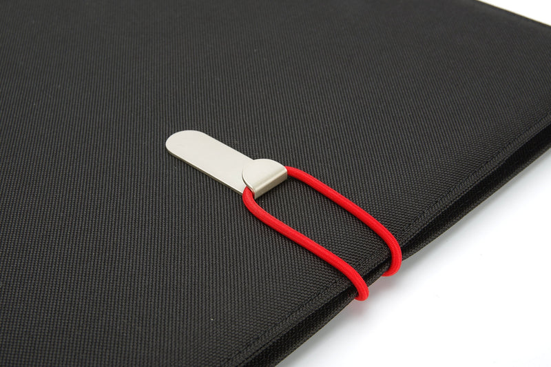 [Australia - AusPower] - NuVision Portfolio Leather Padfolio Binder, Business Planner File Folder with Elastic Band Closure, Writing Pad Notebook, Resume Document Organizer, Legal Pad for Women Men Black (Ver. 3) 
