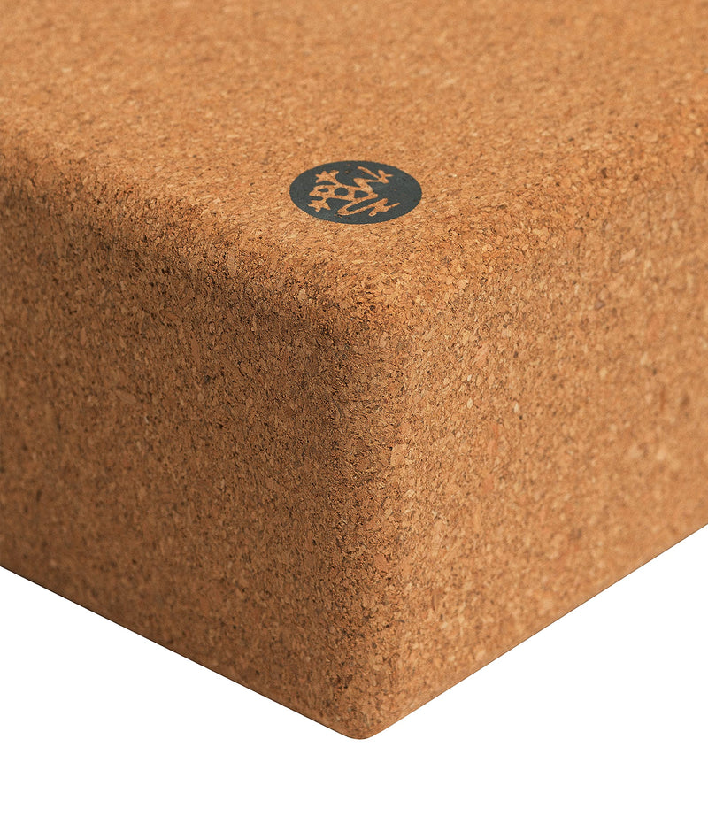 [Australia - AusPower] - Manduka Yoga Block, Resilient Material, Portable Fit & Easy to Grip, Comfortable Edges, Multi Style & Size Cork 