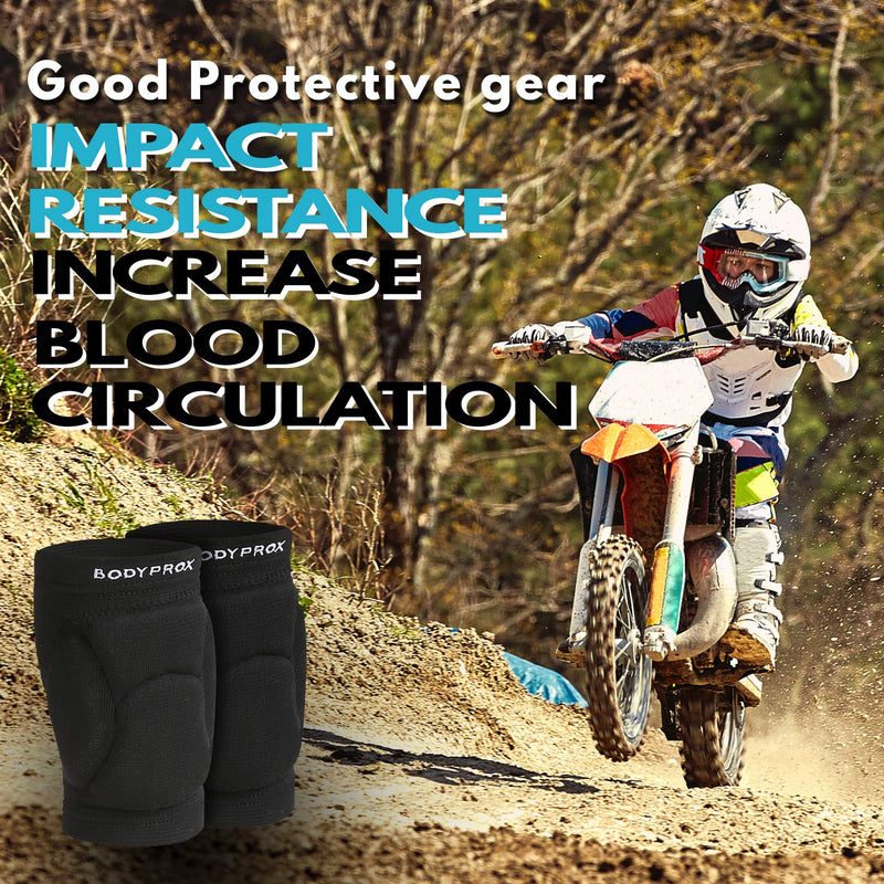 [Australia - AusPower] - Bodyprox Volleyball Knee Pads for Junior Youth, 1 Pair Unisex (8-13 Years) 8-13 Years 