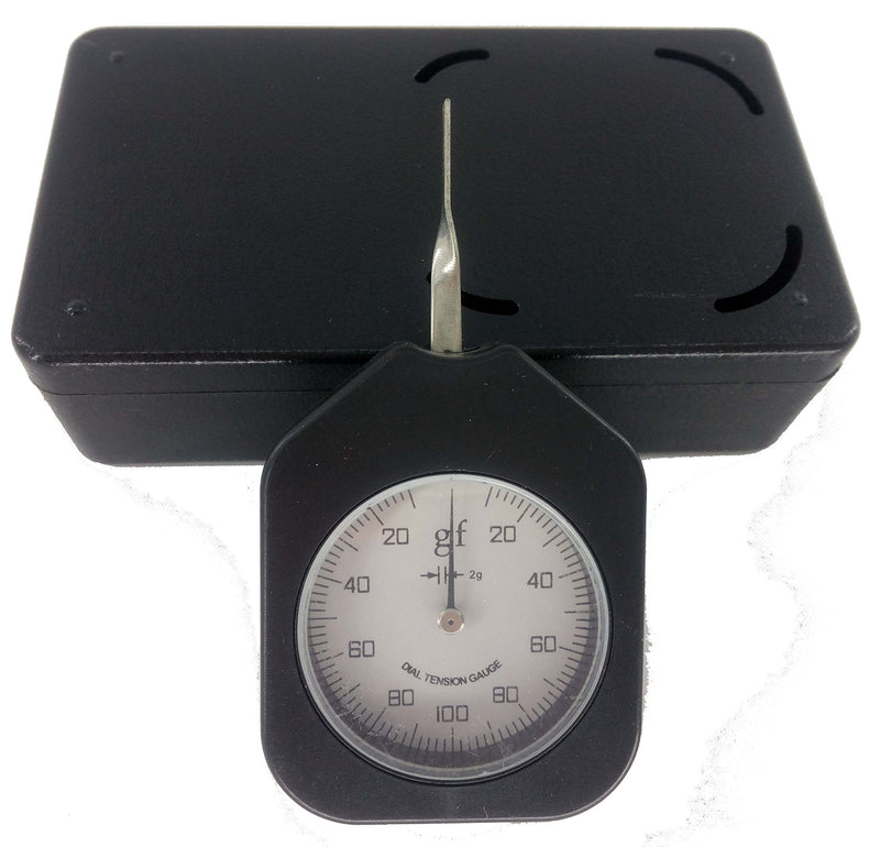 [Australia - AusPower] - VTSYIQI 100g Gram Tension Meter Dial Tension Gauge with 100g Gram Gauge Force Meter 