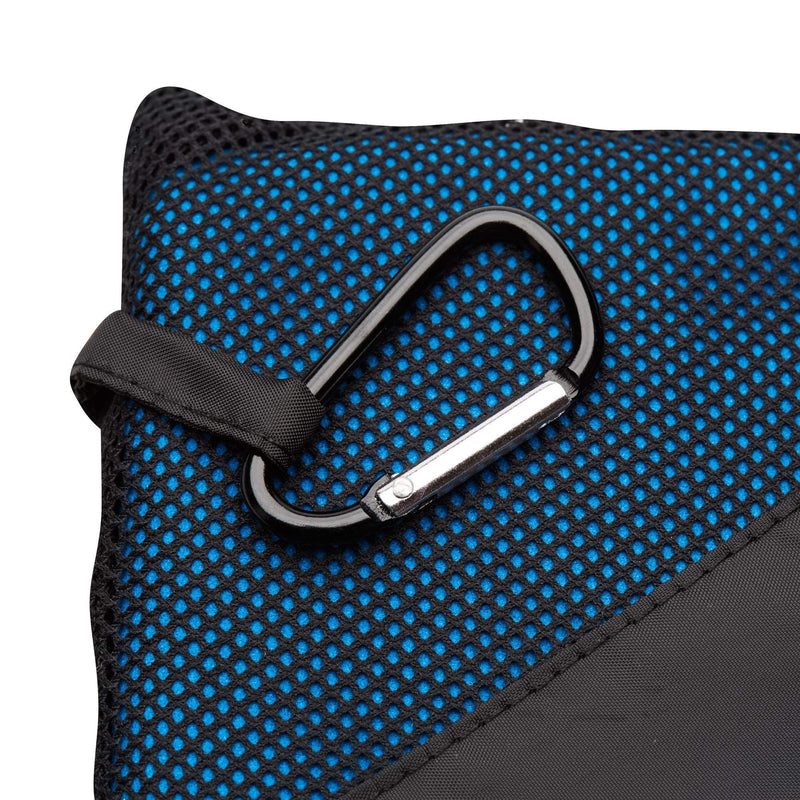 [Australia - AusPower] - Micro Miracle XL - 2in1 Quick Dry Microfiber Travel Towel, 13 Colors, 60 x 30 in, Soft and Lightweight for Gym, Travel, Backpacking, Camping, RV, Beach / Super Absorbent, Fast Dry, Compact - With Pouch Blue 