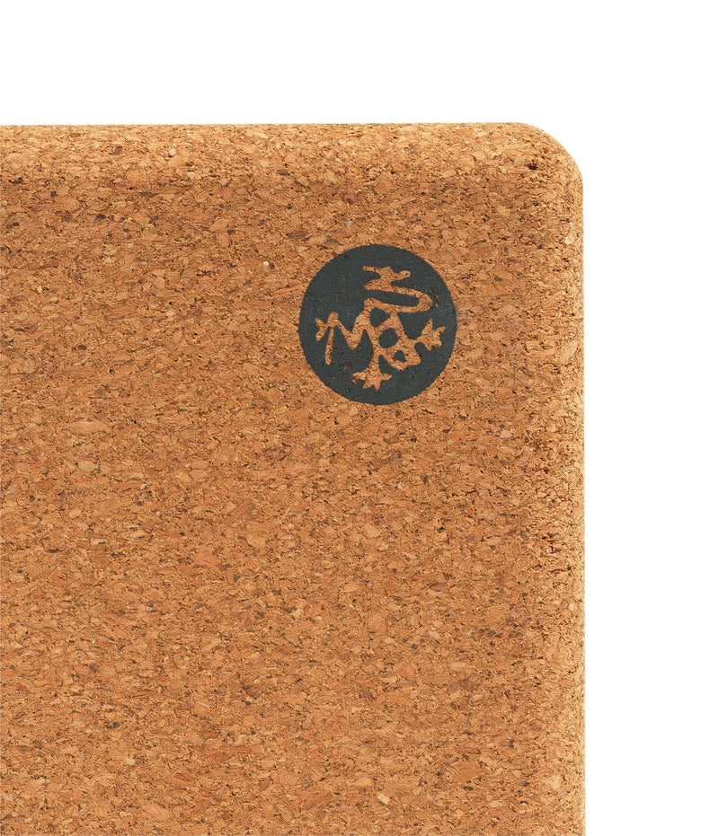 [Australia - AusPower] - Manduka Yoga Block, Resilient Material, Portable Fit & Easy to Grip, Comfortable Edges, Multi Style & Size Cork 