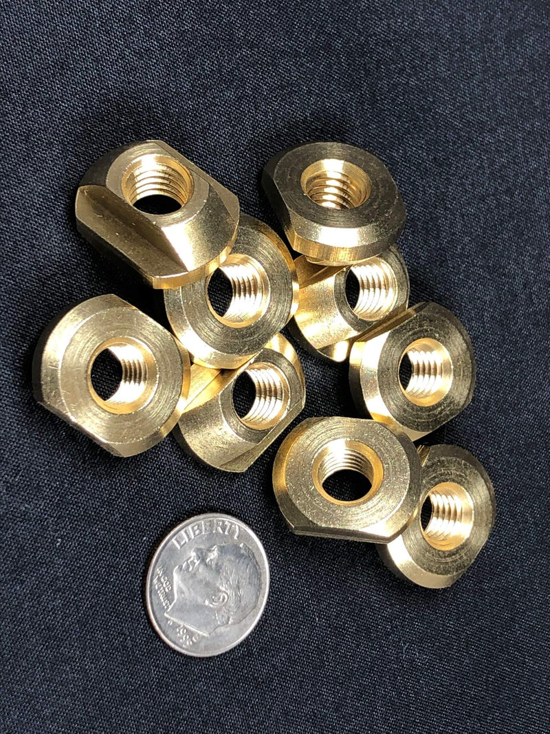 [Australia - AusPower] - FoilMount 10 Pack Size M8 Hydrofoil Mounting T-Nuts for All Hydrofoil Tracks Brass 