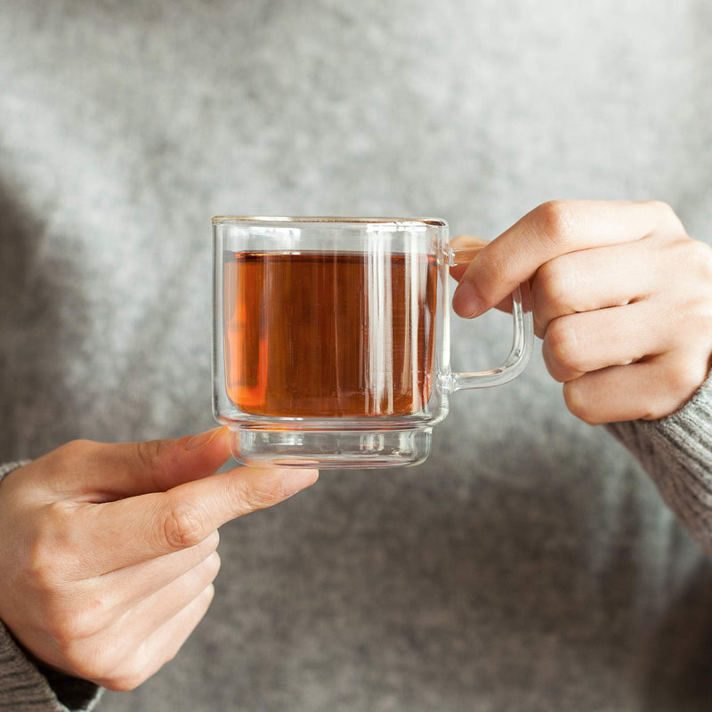 [Australia - AusPower] - BTaT- Stackable Espresso Cups, Demitasse Cups, Set of 4 (5.0 oz, 150 ml), Glass Coffee Mugs, Double Wall Glass Cups, Clear Coffee Cup, Tea Glass, Espresso Glass, Glass Tea Cups 