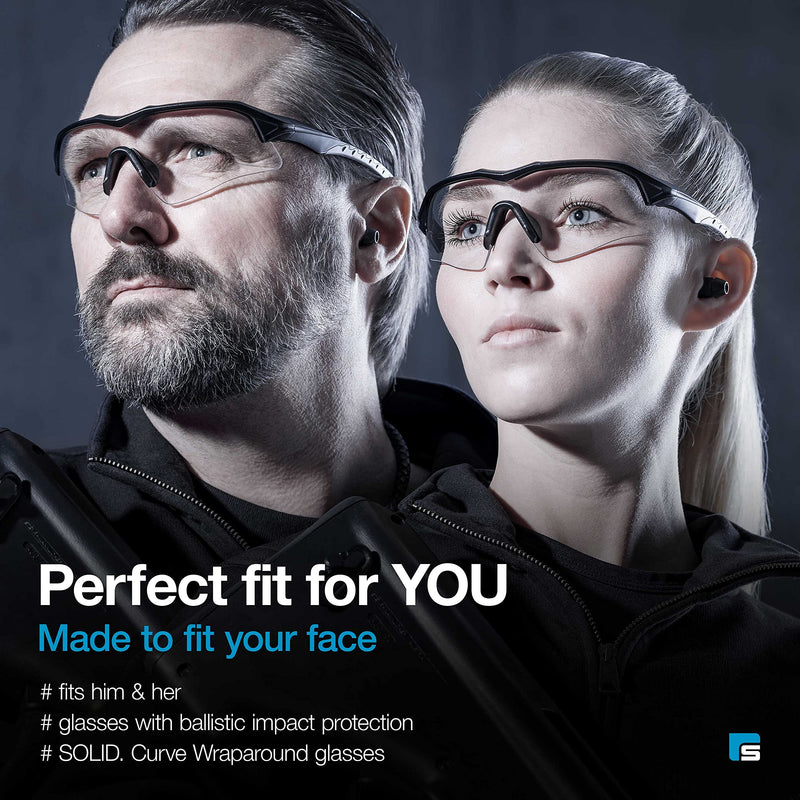 [Australia - AusPower] - Solidwork Safety Glasses 1 Pack - Clear and Yellow 1-pack 