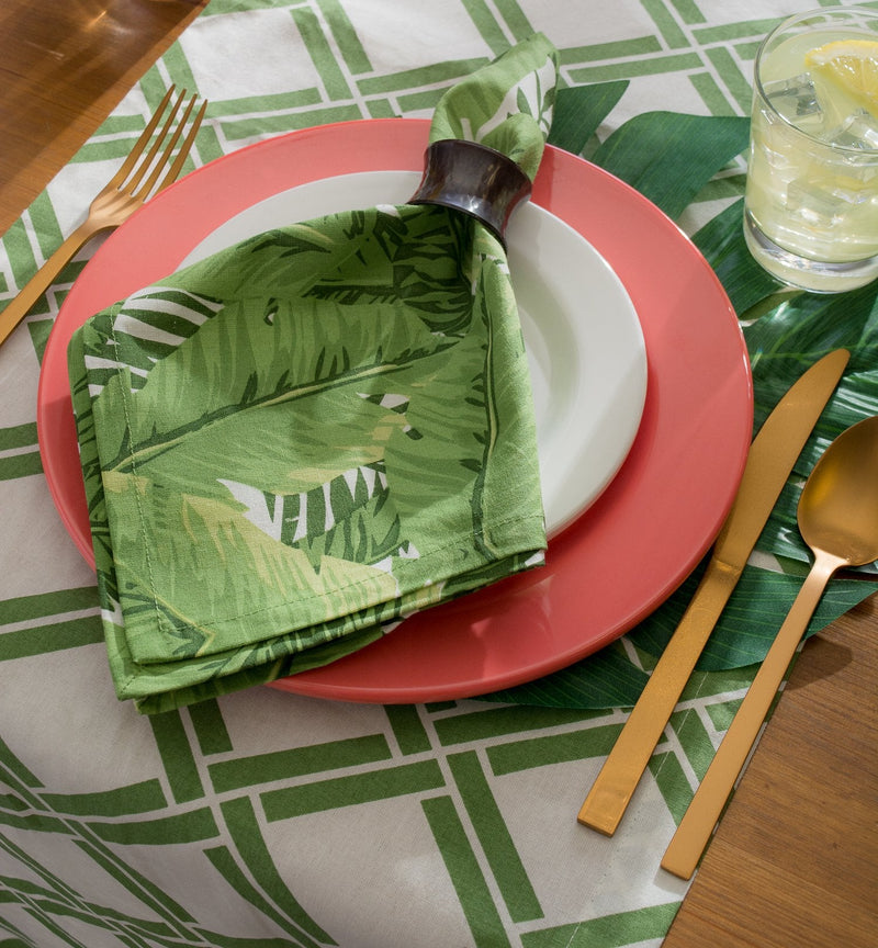 [Australia - AusPower] - DII 100% Cotton Buffet Napkin, Machine Washable, Oversized, Everyday Basic, 20x20, Banana Leaf, 6 Piece 