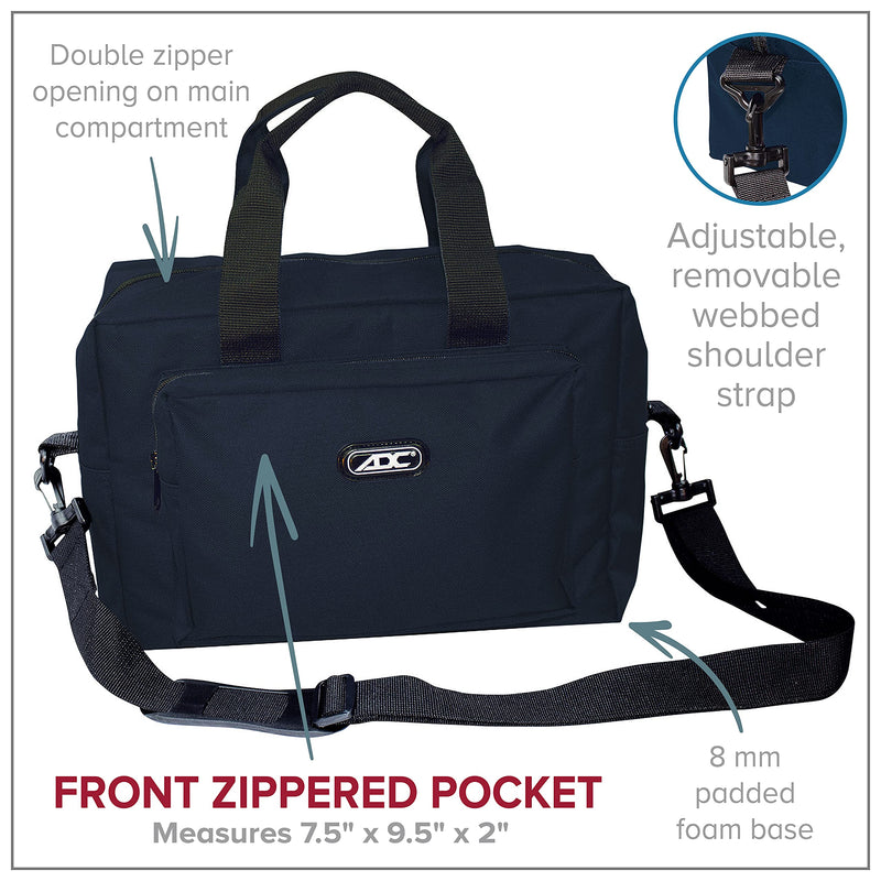 [Australia - AusPower] - ADC - 1024BK 1024 Nurse/Physician Nylon Medical Equipment Instrument Bag, Black 