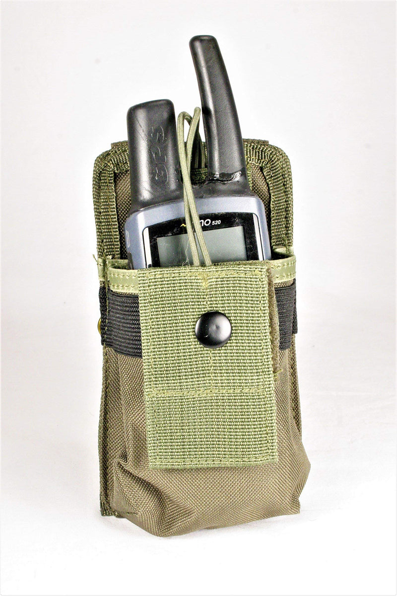 [Australia - AusPower] - Clakit StrapPack Clip-On Pouch for Radio & GPS, Backpack Attachment for Hunters, First Responders, Public Safety, Hikers and Travelers Green 