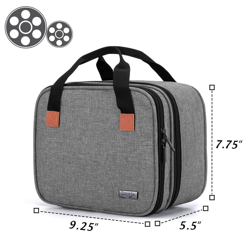 [Australia - AusPower] - Luxja Carrying Bag for DR.J Mini Projector, Portable Case for DR.J Projector and Accessories, Gray 